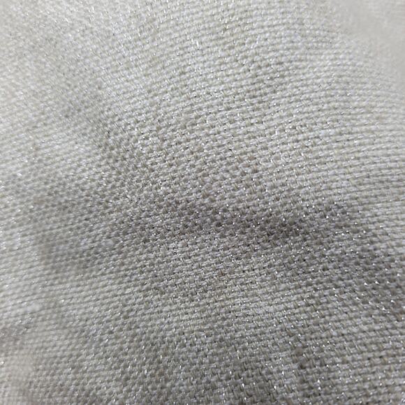 Eileen Fisher Organic Cotton Natural Silver Twinkle Shift Dress Released Hem Sm - Picture 11 of 16